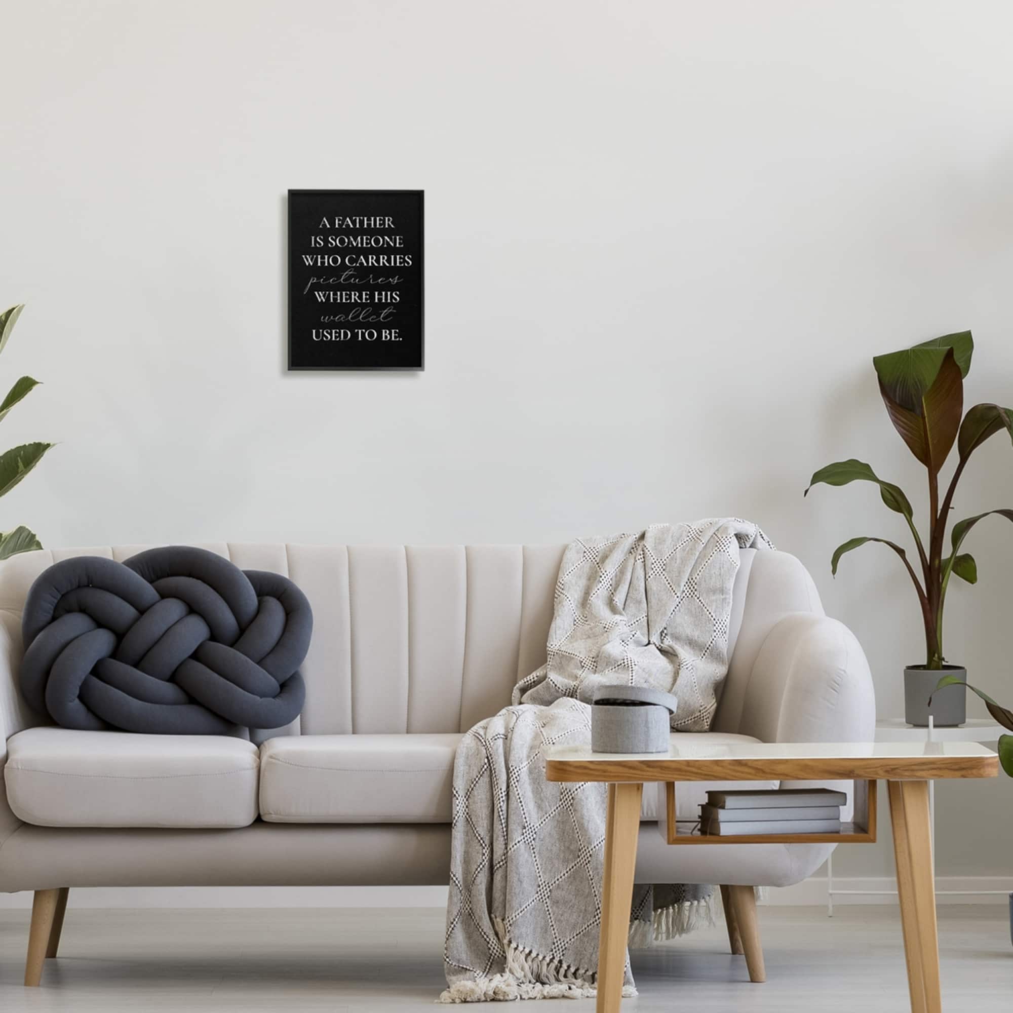Stupell Industries Pictures Where Wallet Used To Be Father Framed Giclee Art